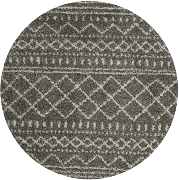 ARIZONA SHAG 741 BROWN  10' x 10' Round Round Rug