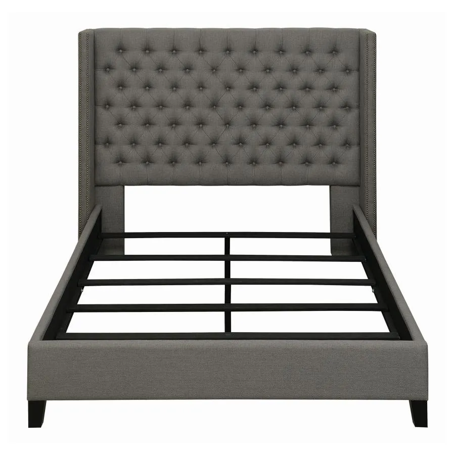 Elland Demi-Wing Upholstered Bed