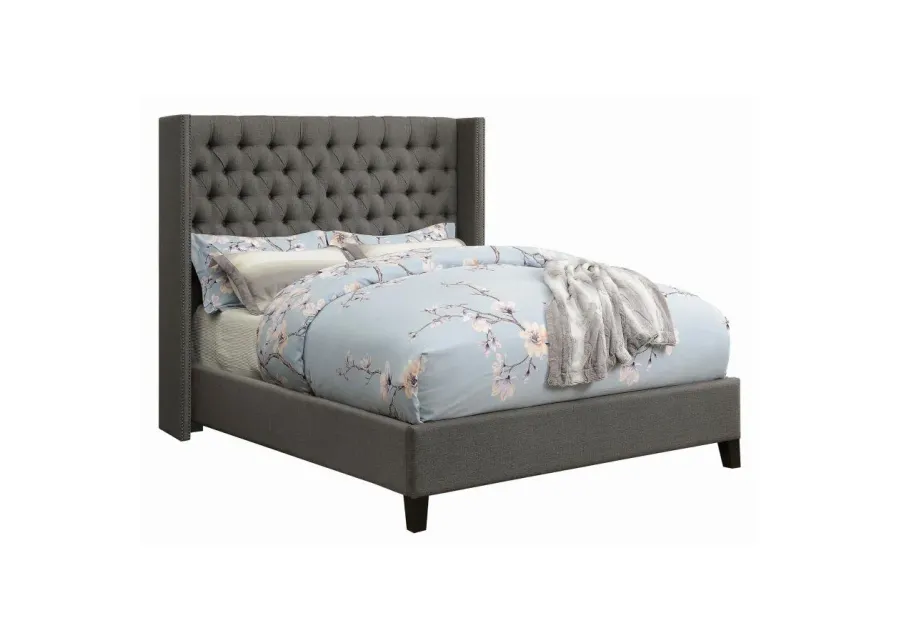 Elland Demi-Wing Upholstered Bed