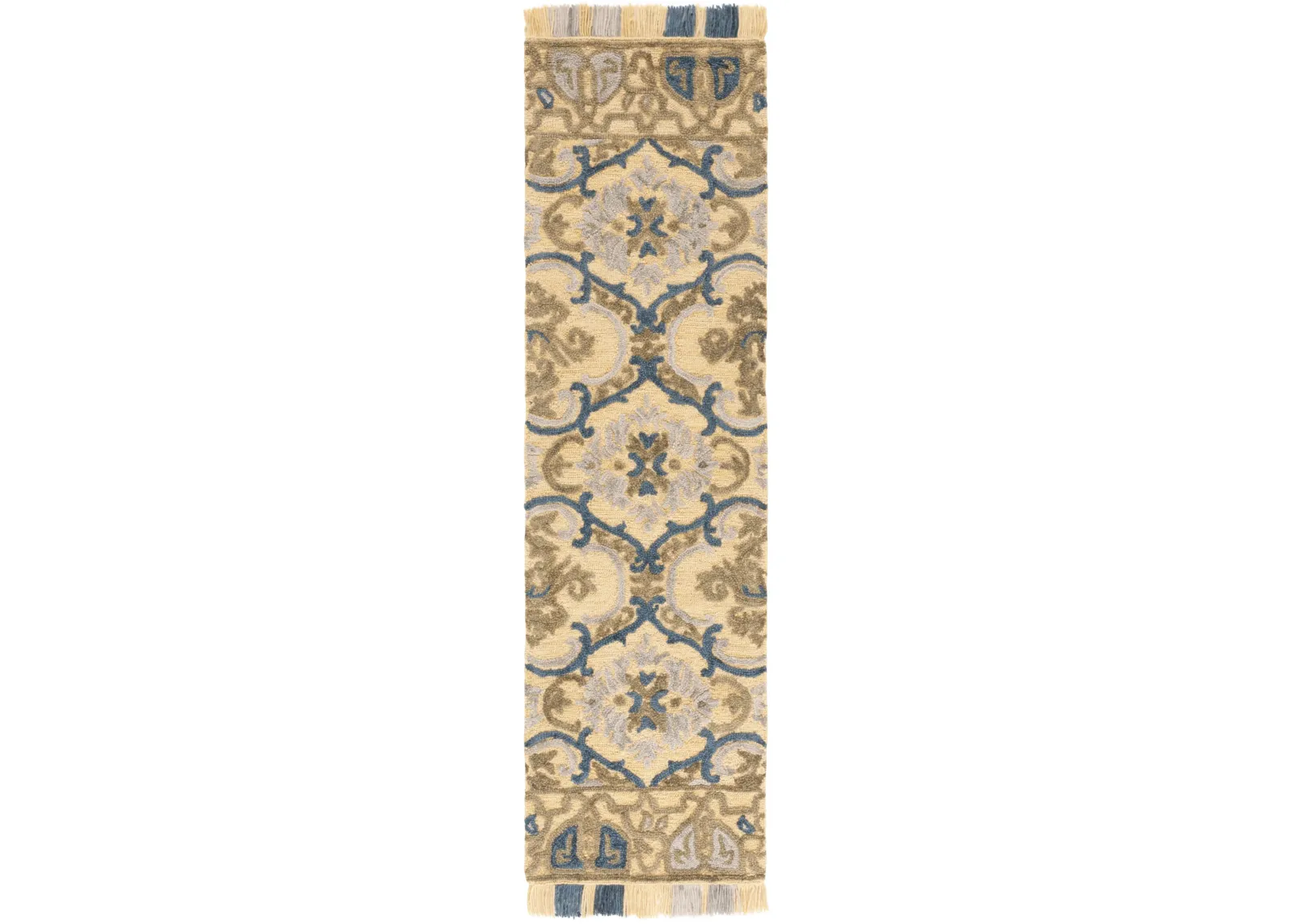 BLOSSOM 422 GOLD  2'-3' x 8' Runner Rug