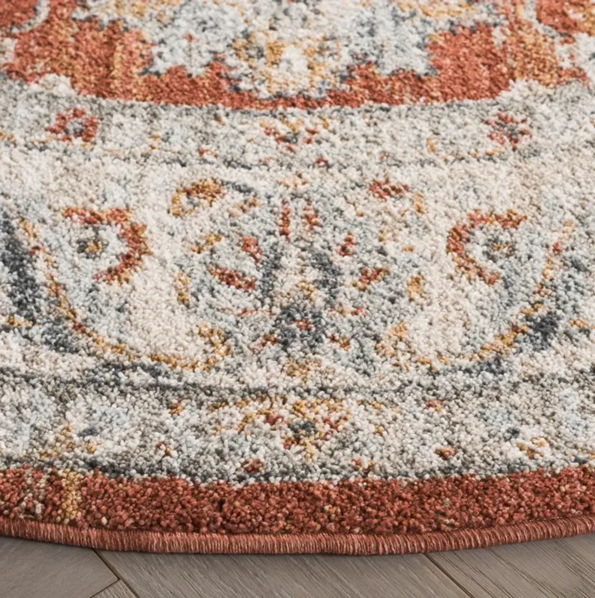 AVALON 220 RUST  6'-7' X 6'-7' Round Round Rug