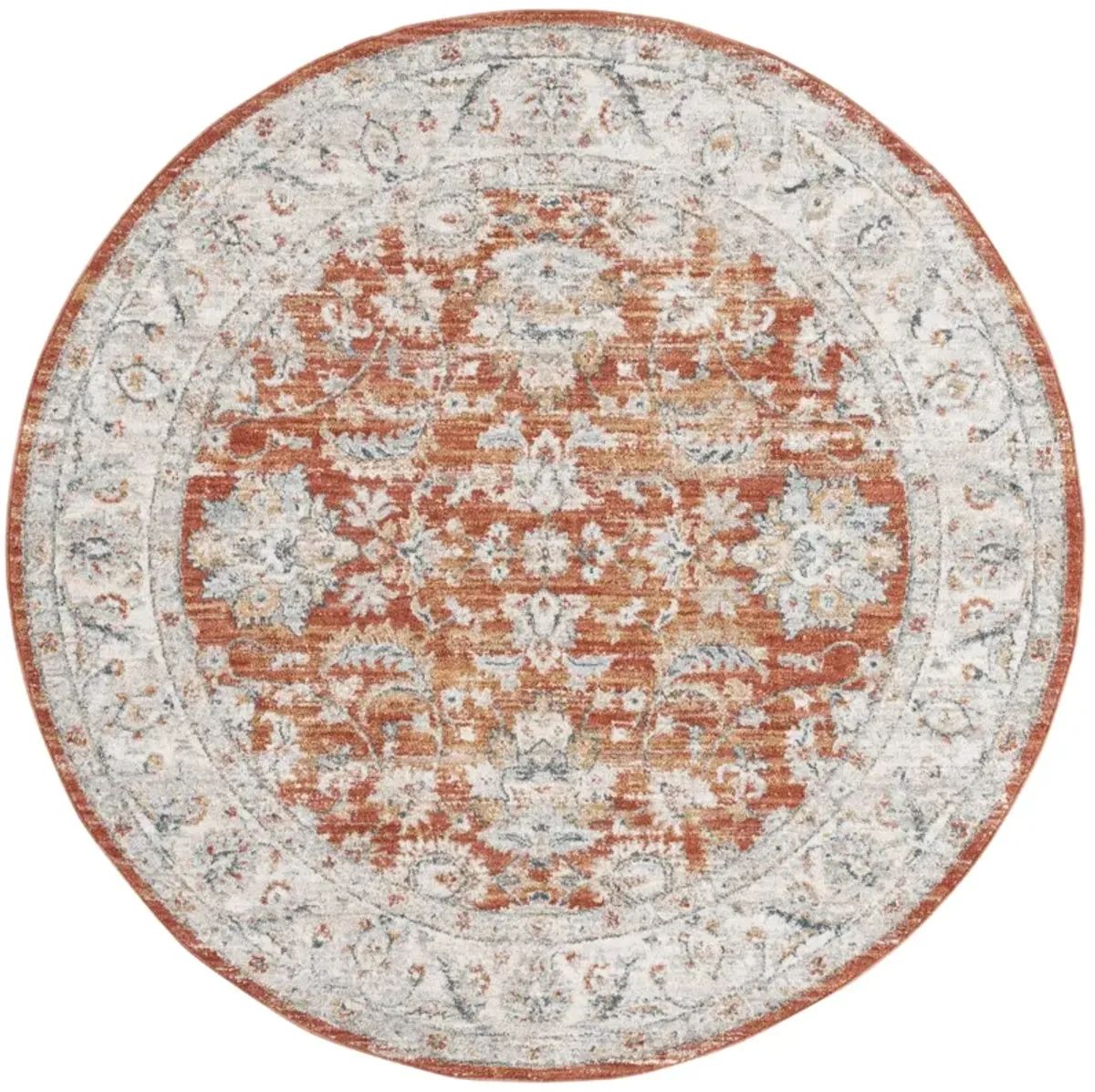 AVALON 220 RUST  6'-7' X 6'-7' Round Round Rug