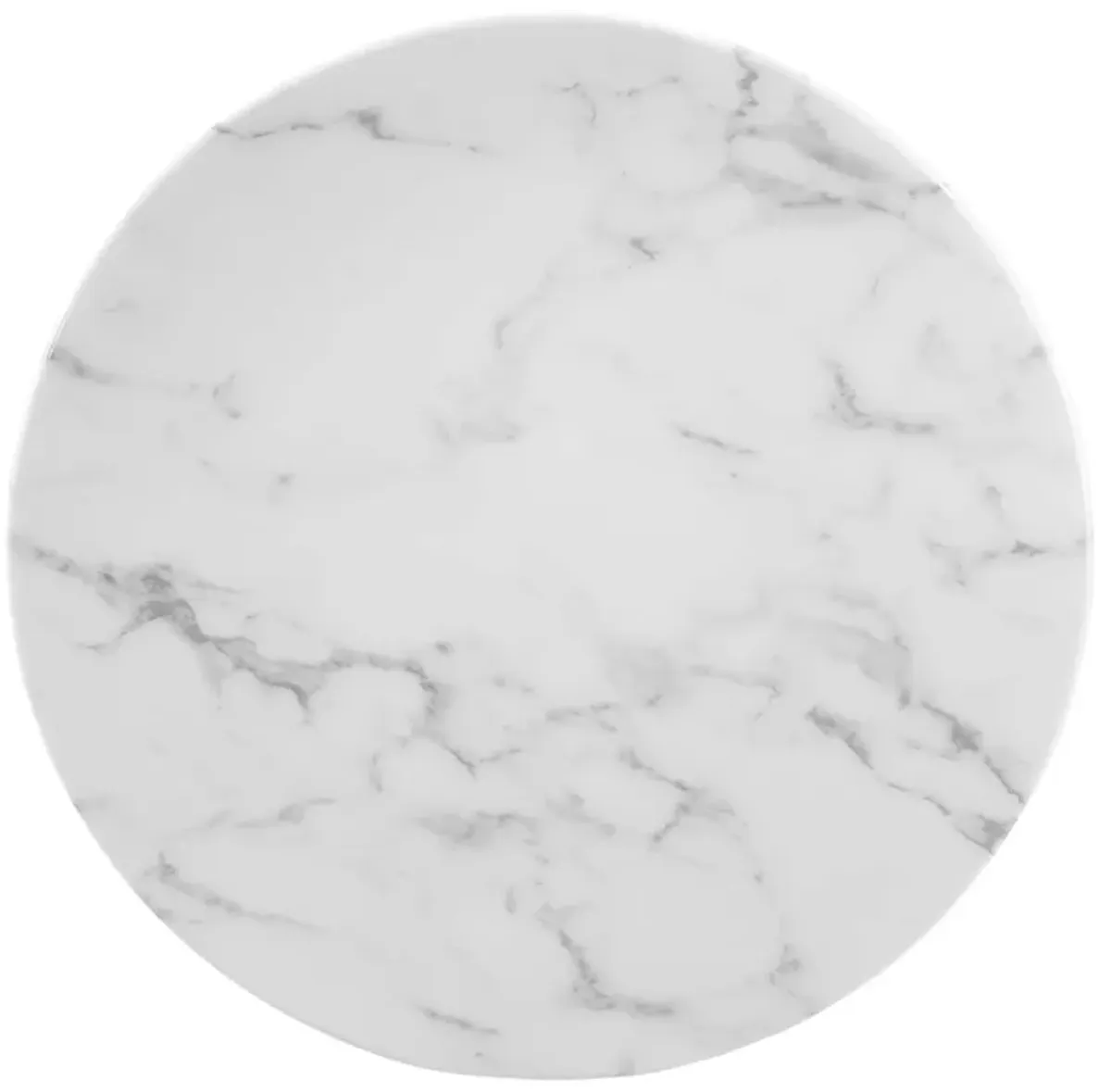 Lippa 20" Round Artificial Marble Side Table