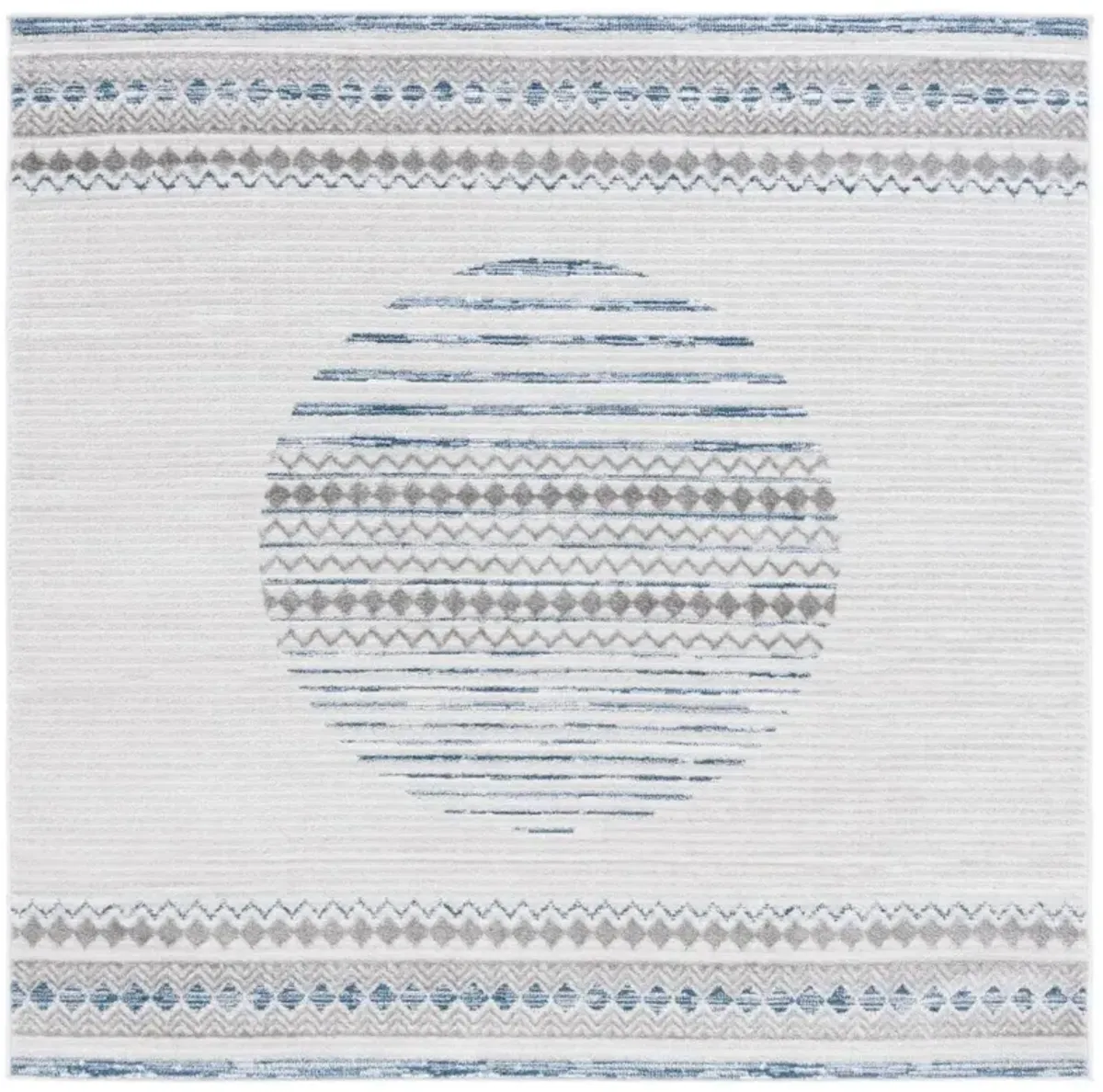 ALAMO 775 Blue 6'-7' X 6'-7' Square Square Rug