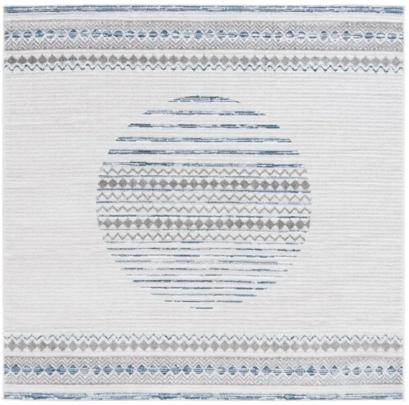 ALAMO 775 Blue 6'-7' X 6'-7' Square Square Rug