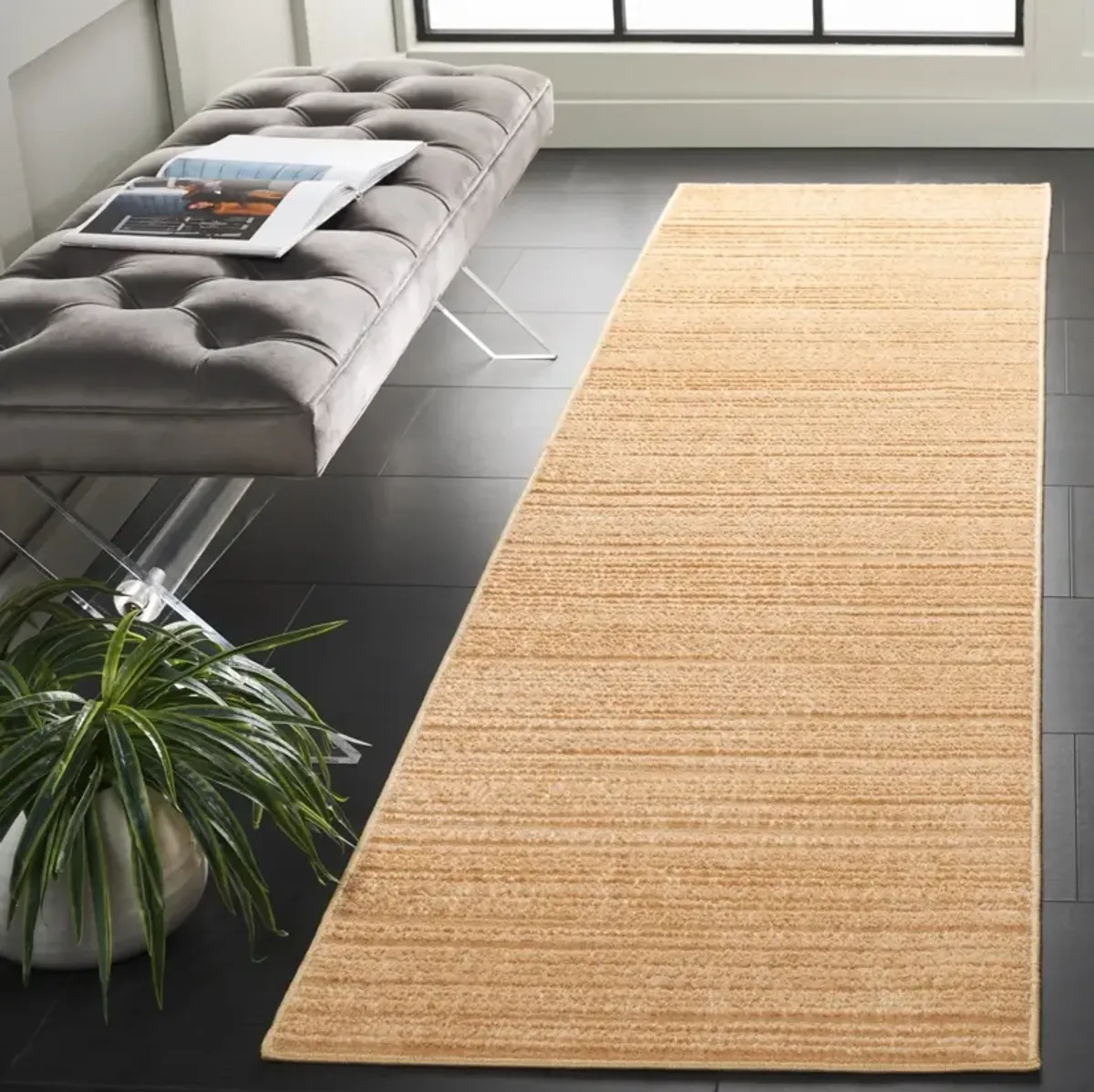 HARMONY 800 GOLD 2'-2' x 8' Runner Rug