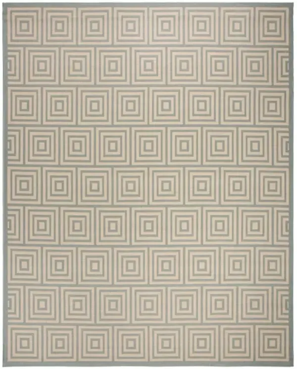 LINDEN 173 Collection LND173L-9 Cream / Aqua 9' X 12'