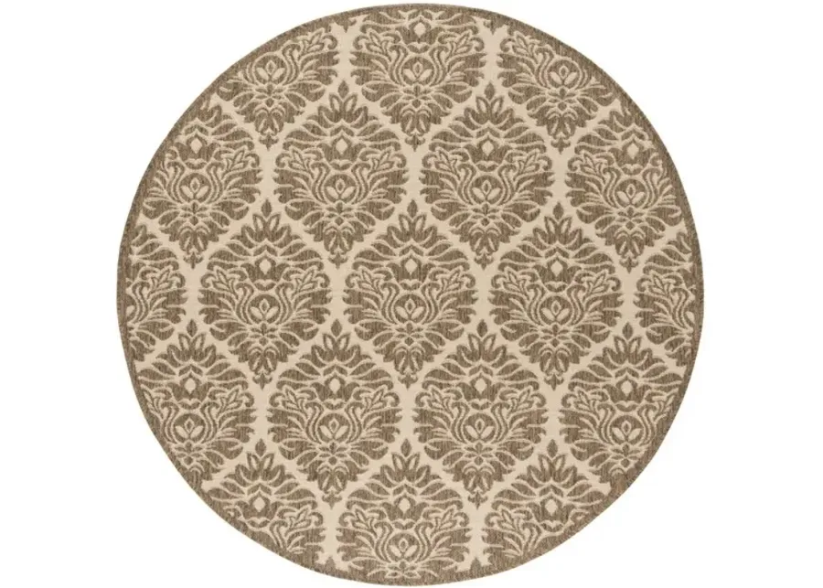 LINDEN 135 Collection LND135C-6R Cream / Beige 6'-7" X 6'-7" Round