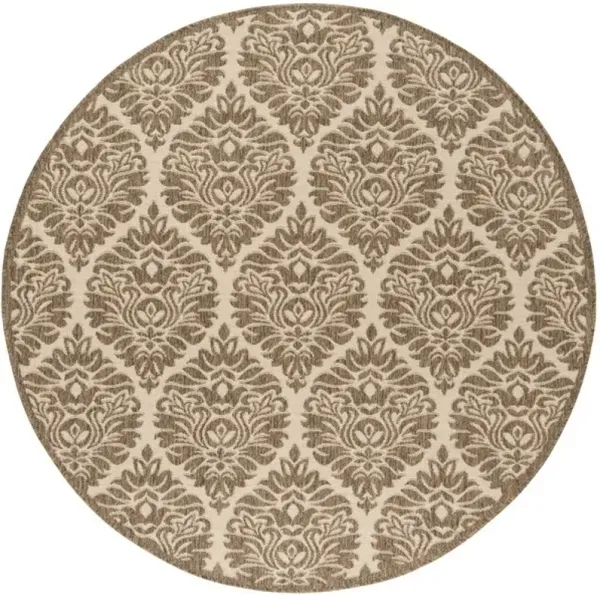 LINDEN 135 Collection LND135C-6R Cream / Beige 6'-7" X 6'-7" Round
