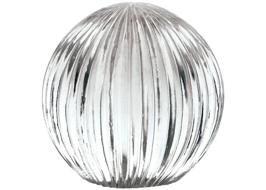 Ribbed Glass Globe