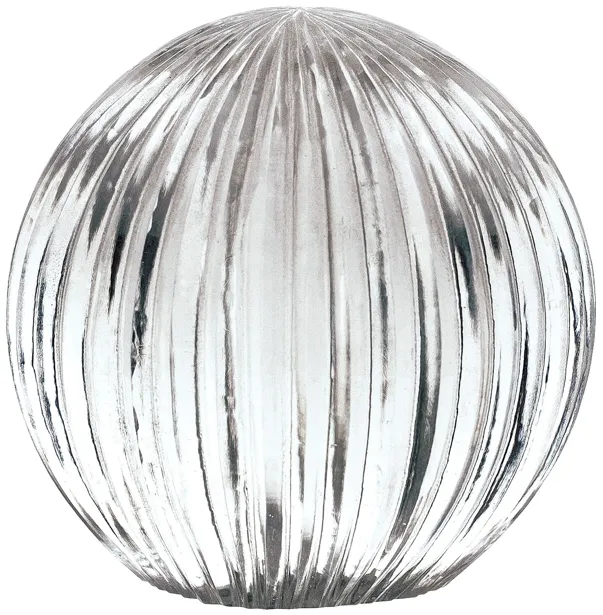 Ribbed Glass Globe