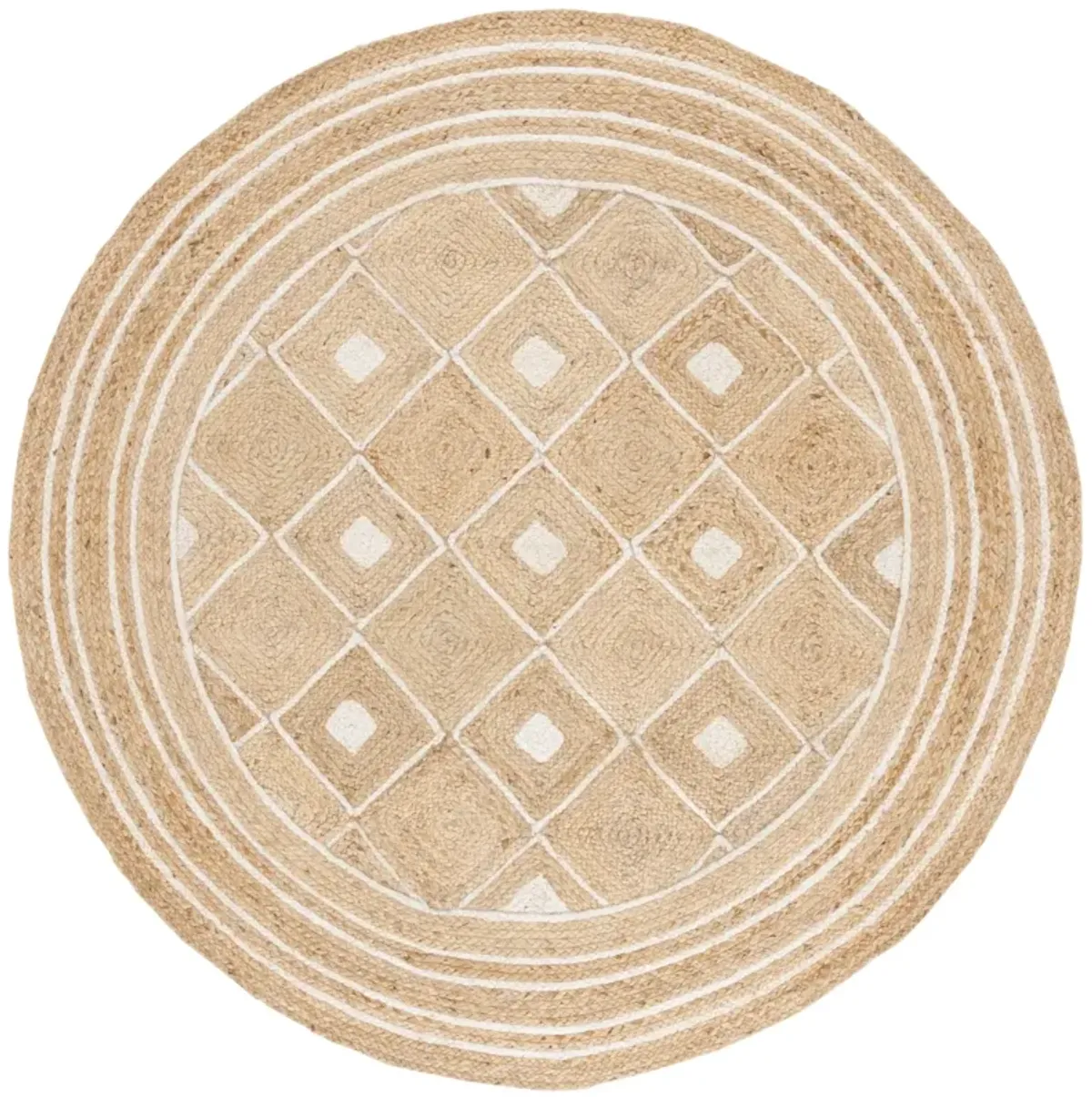 NATURAL FIBER 893 NATURAL  6' x 6' Round Round Rug