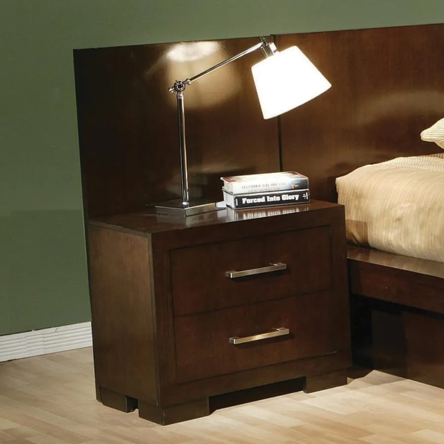 Immanuel 2-Drawer Nightstand Cappuccino