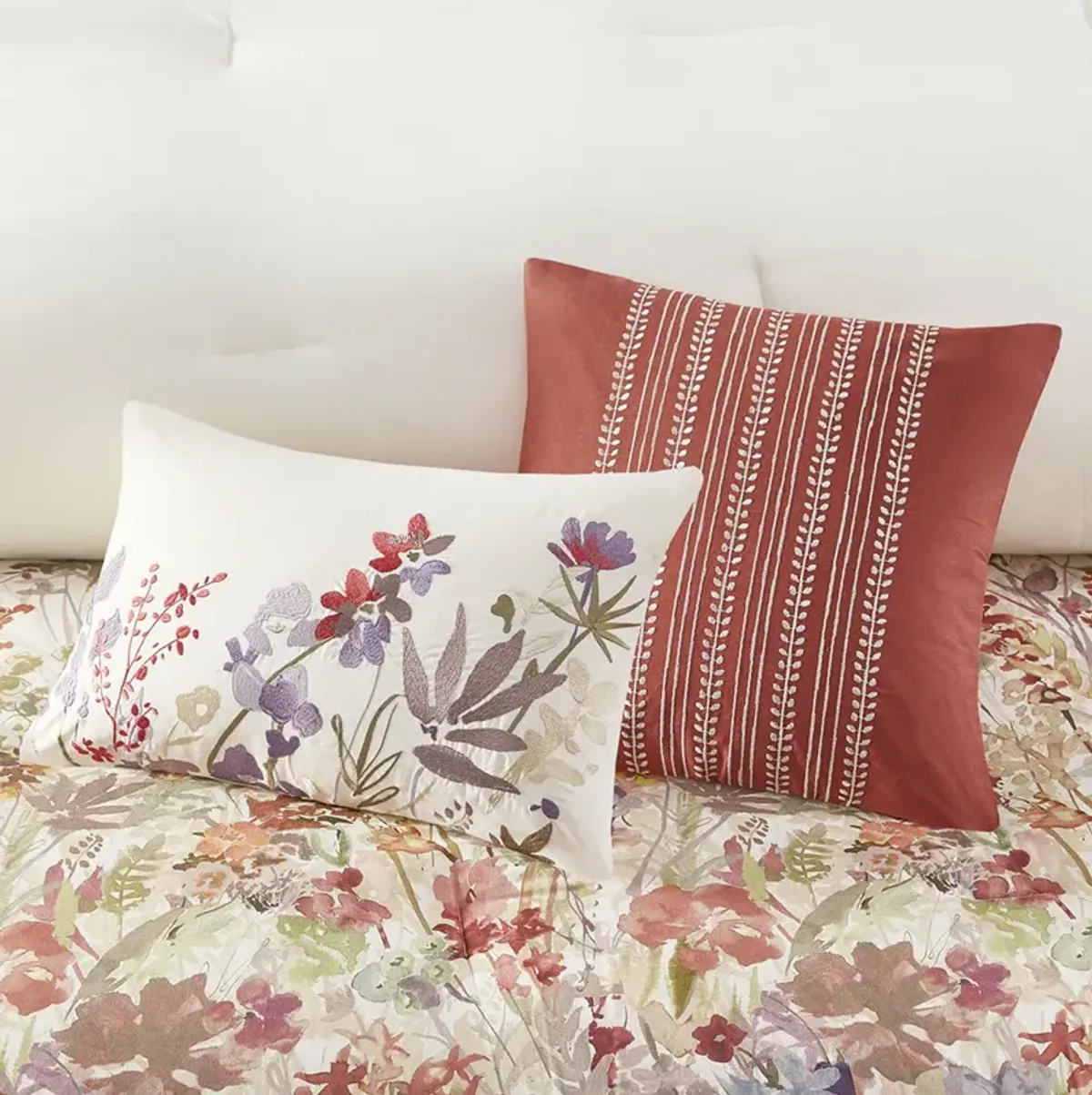 Madison Park Mariana Multi 7 Piece Cotton Printed Comforter Set