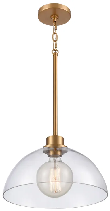 Julian 14'' Wide 1-Light Pendant - Brushed Gold