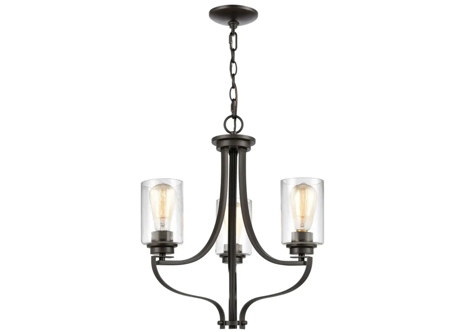 Market Square 19" Wide 3-Light Chandelier - Oil Rubbed Bronze