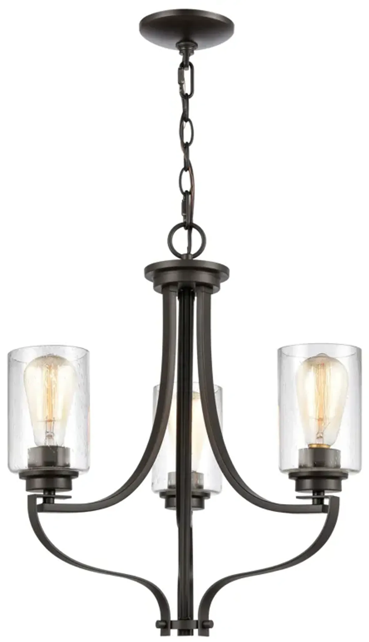 Market Square 19" Wide 3-Light Chandelier - Oil Rubbed Bronze