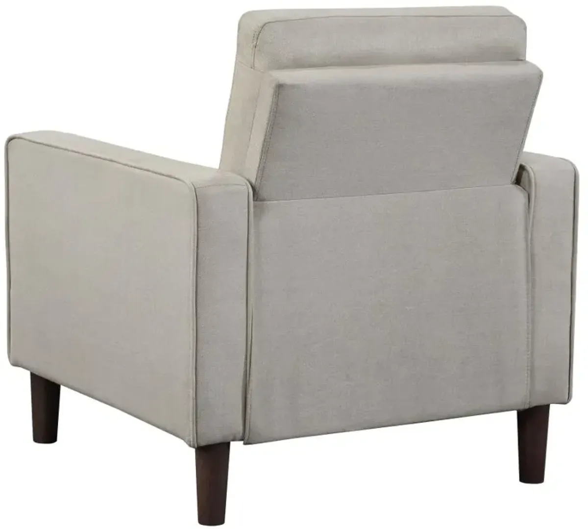 Bowen Upholstered Track Arms Tufted Chair Beige