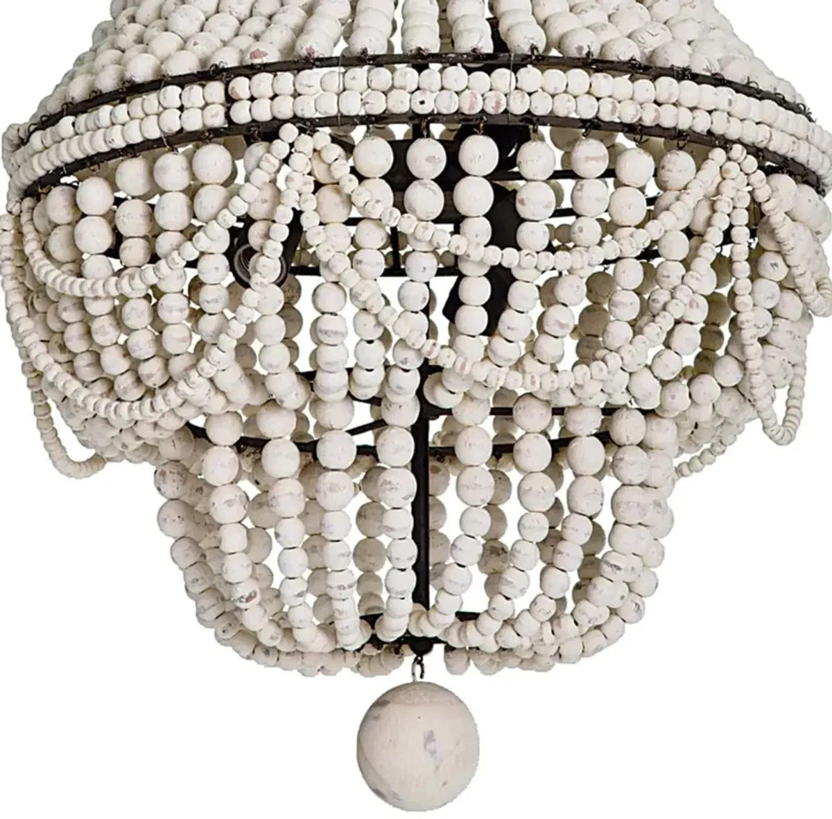 Malibu Chandelier (Weathered White)