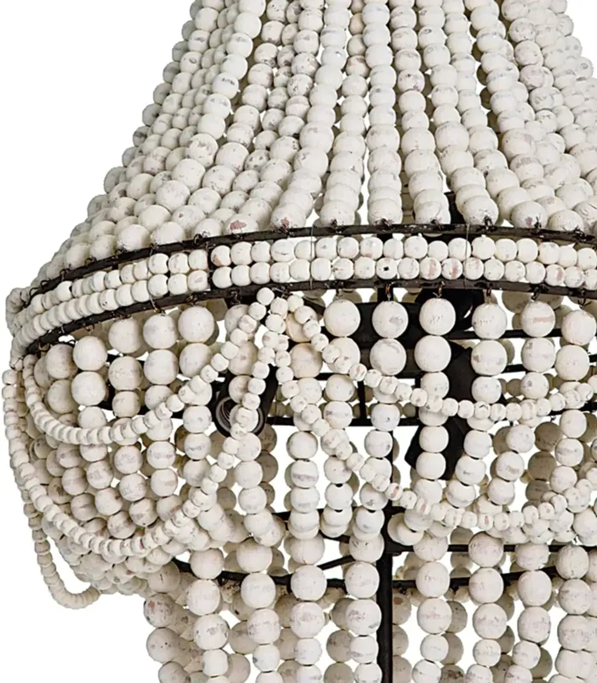 Malibu Chandelier (Weathered White)