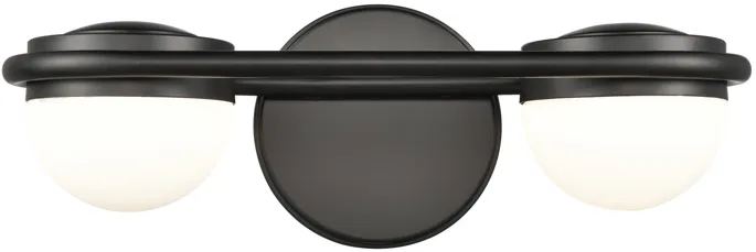 Nelly 14" Wide 2-Light Vanity Light - Matte Black