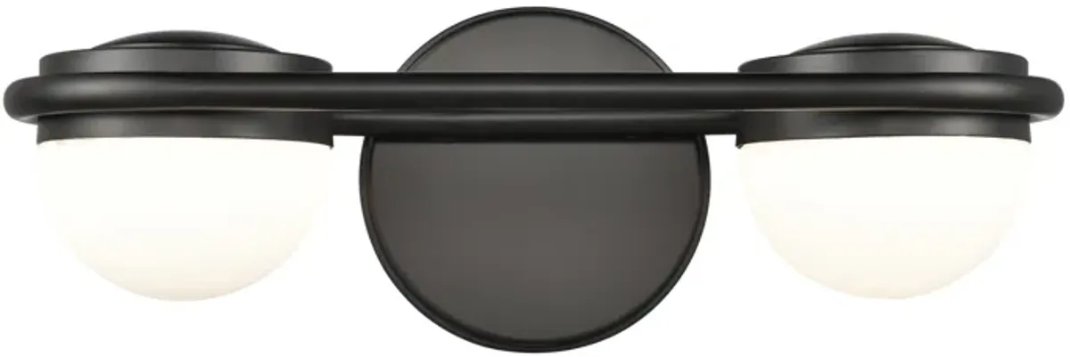 Nelly 14" Wide 2-Light Vanity Light - Matte Black