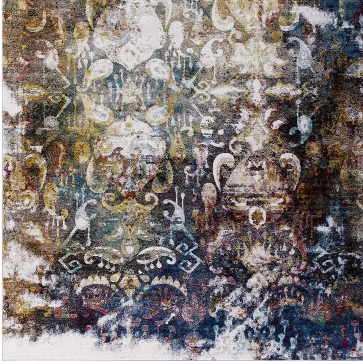 Success Jayla Transitional Distressed Vintage Floral Moroccan Trellis 4x6 Area Rug