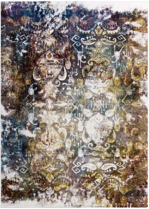 Success Jayla Transitional Distressed Vintage Floral Moroccan Trellis 4x6 Area Rug