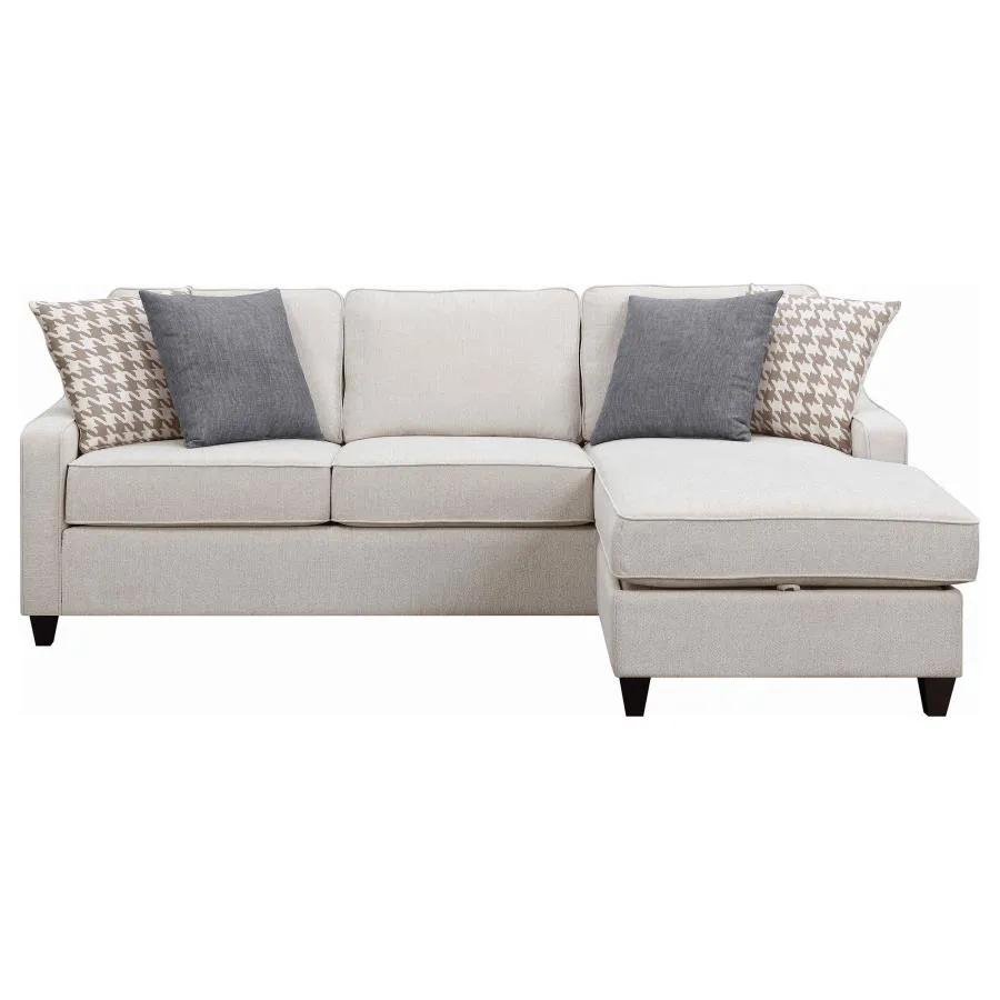 Adriel Upholstered Sectional Platinum