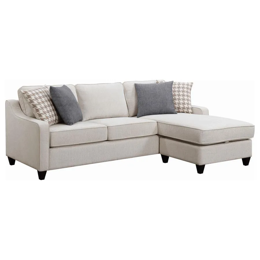 Adriel Upholstered Sectional Platinum