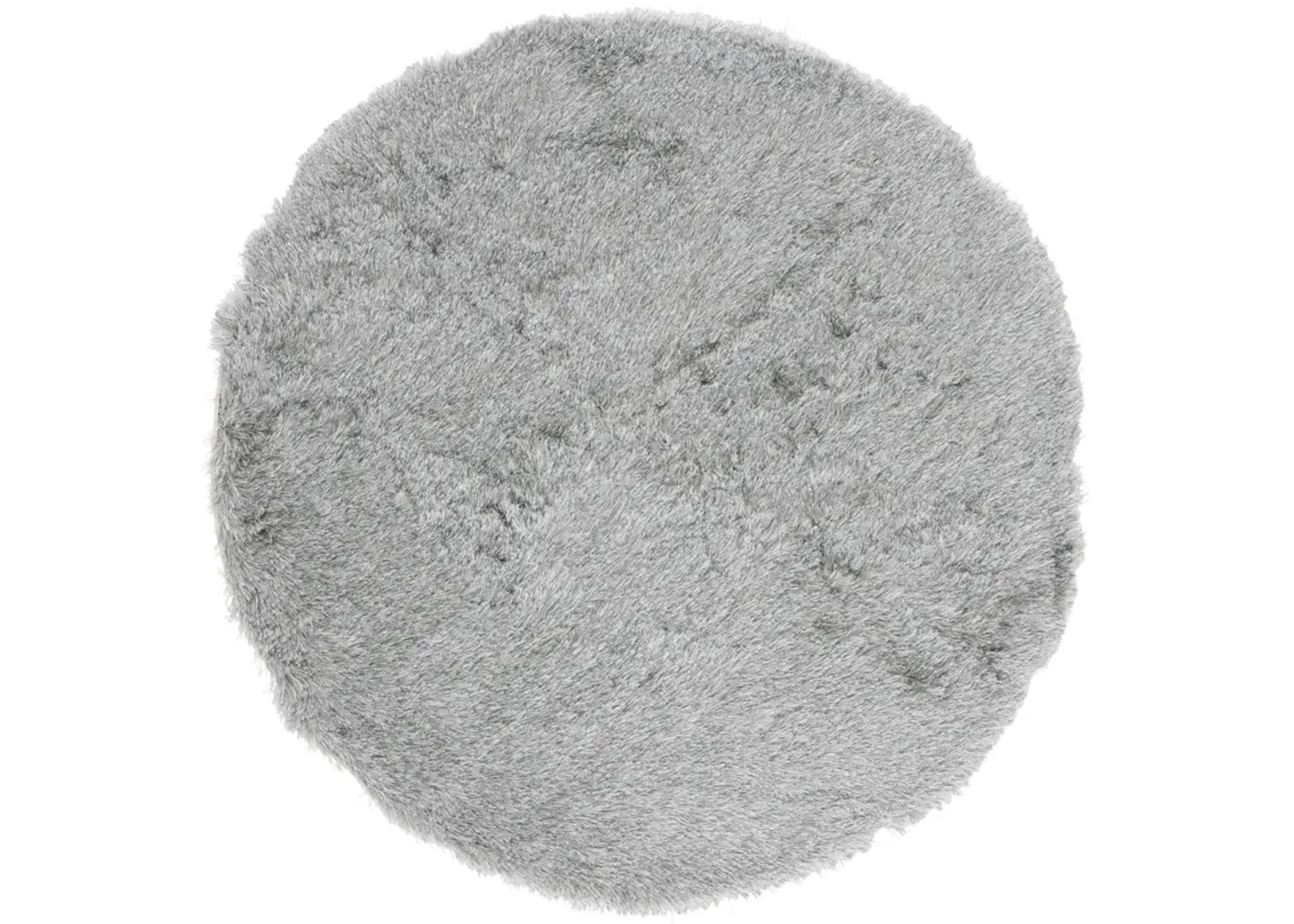 PARIS SHAG Silver 3' X 3' Round Round Rug