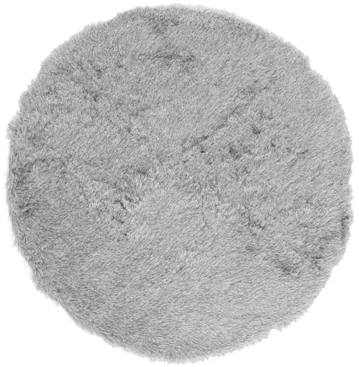 PARIS SHAG Silver 3' X 3' Round Round Rug