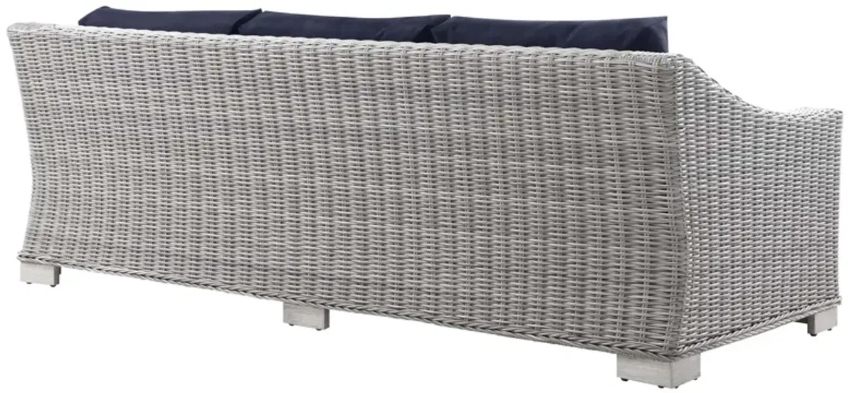 Conway Outdoor Patio Wicker Rattan Sofa