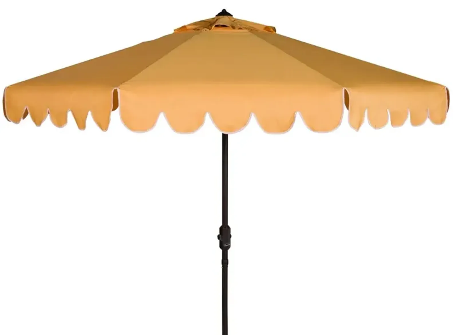 Venice Single Scallop 9ft Crank Outdoor Push Button Tilt Umbrella