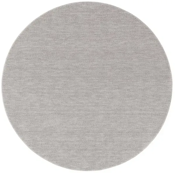 LASA 108 Grey 4' X 4' Round Round Rug