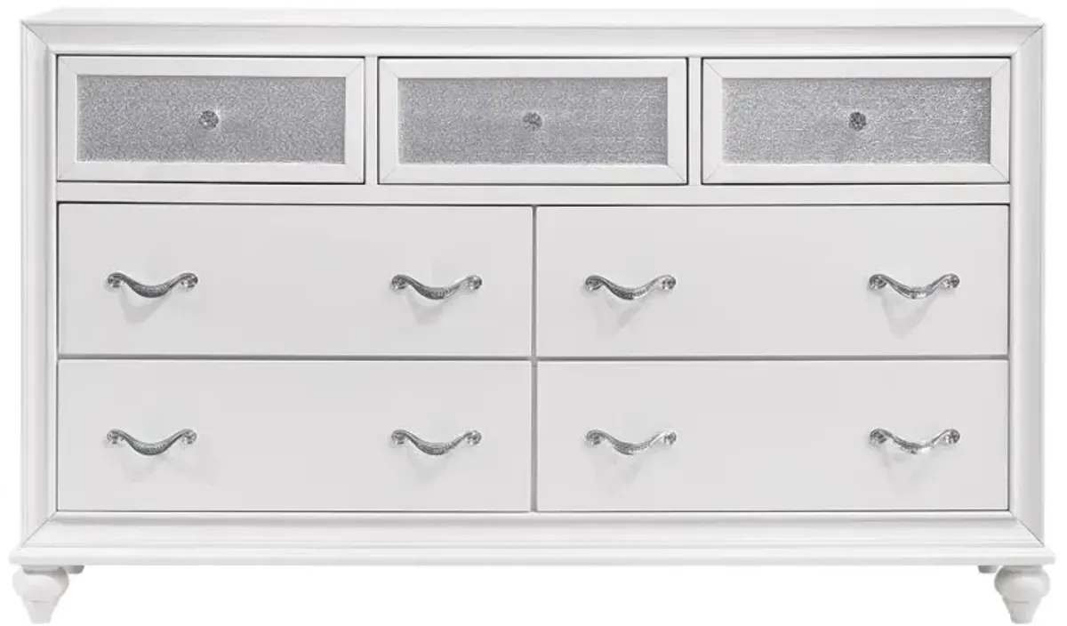 Barzini 7-drawer Dresser White