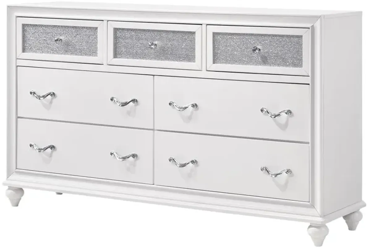 Barzini 7-drawer Dresser White