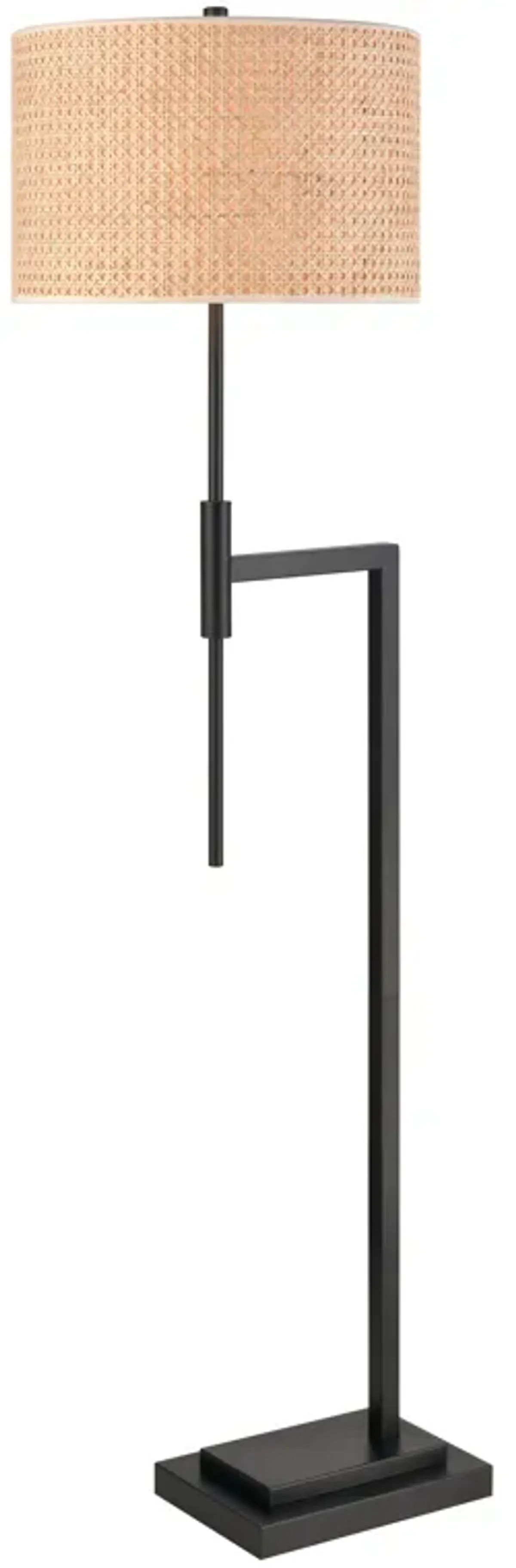 Baitz 62.5'' High 1-Light Floor Lamp - Matte Black