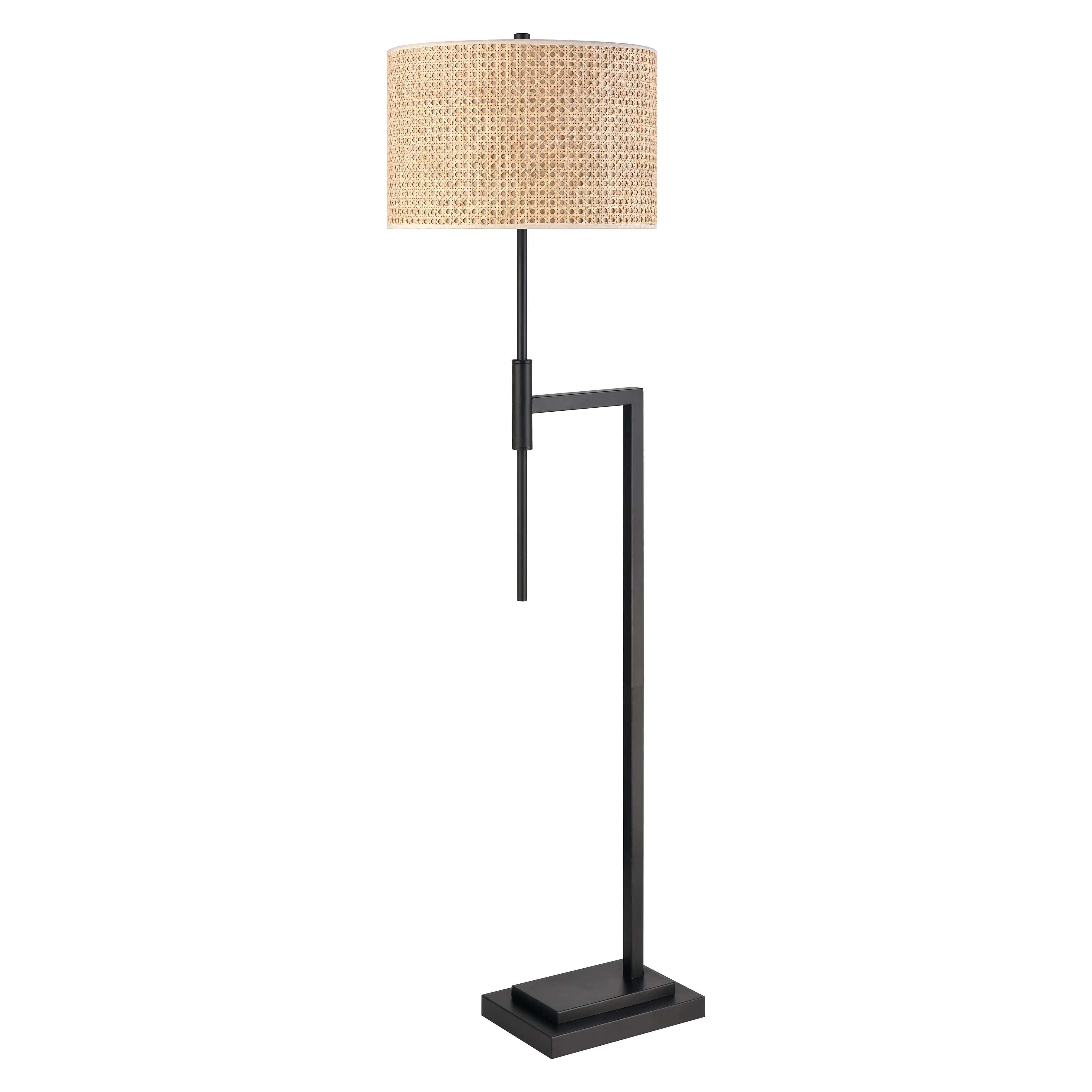 Baitz 62.5'' High 1-Light Floor Lamp - Matte Black