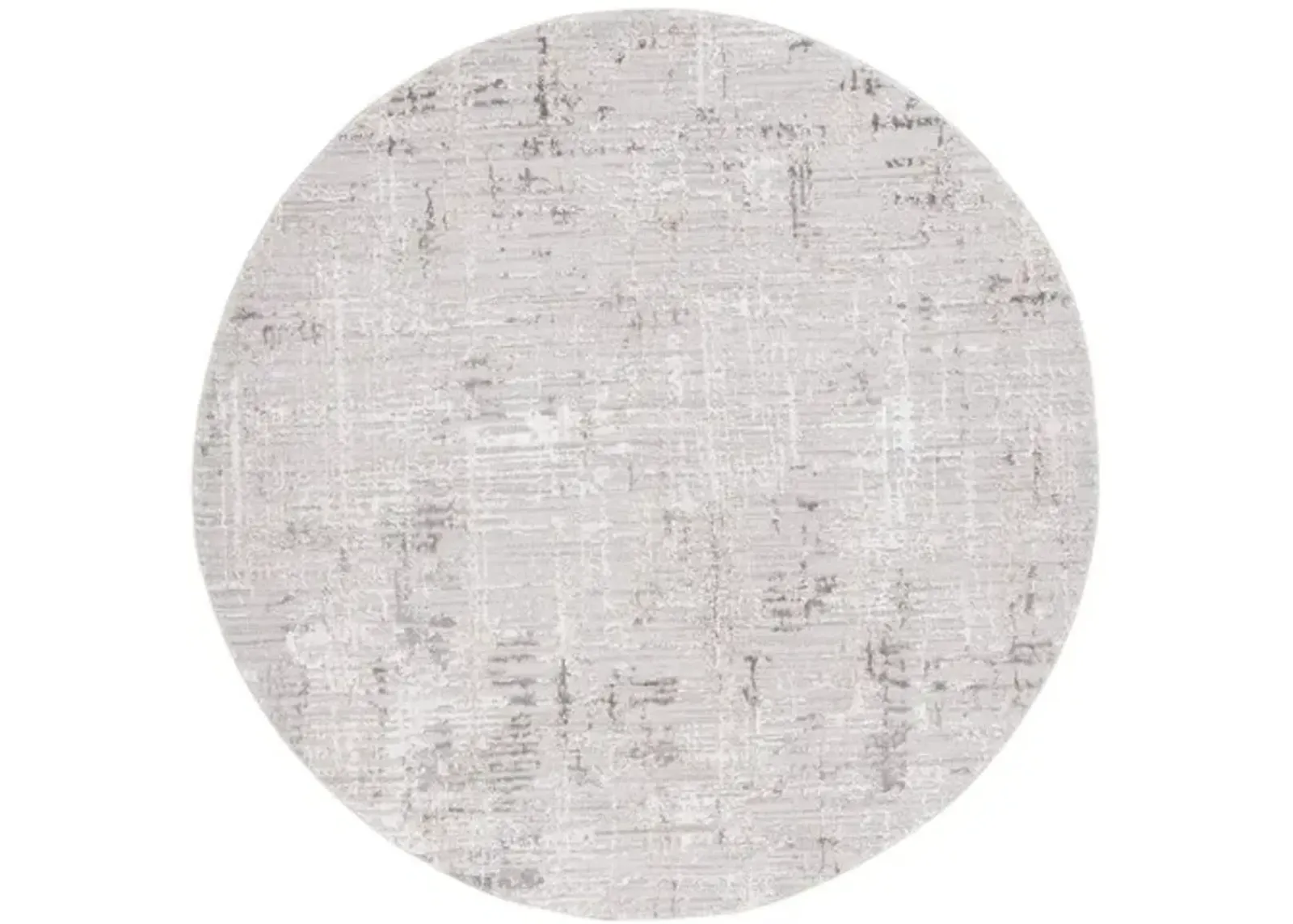 PARKER 100 Grey 6'-7' X 6'-7' Round Round Rug