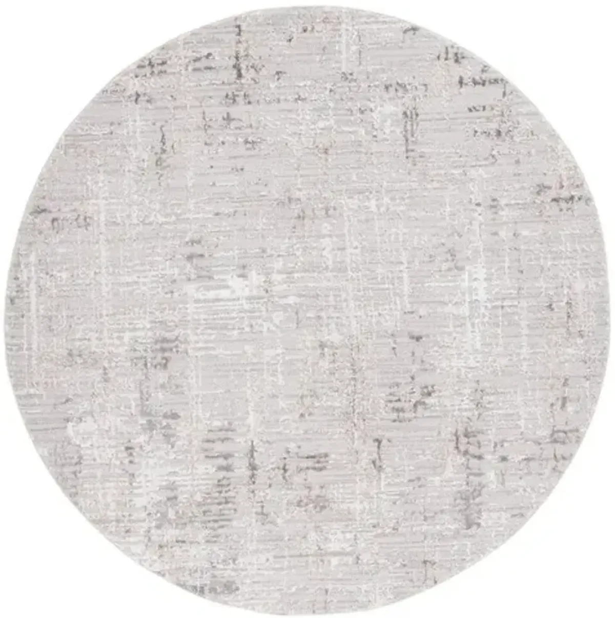 PARKER 100 Grey 6'-7' X 6'-7' Round Round Rug