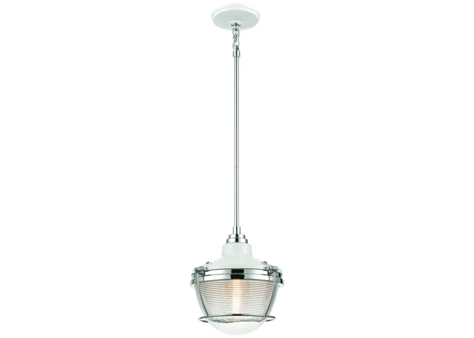 Seaway Passage 10" Wide 1-Light Mini Pendant - Satin Nickel