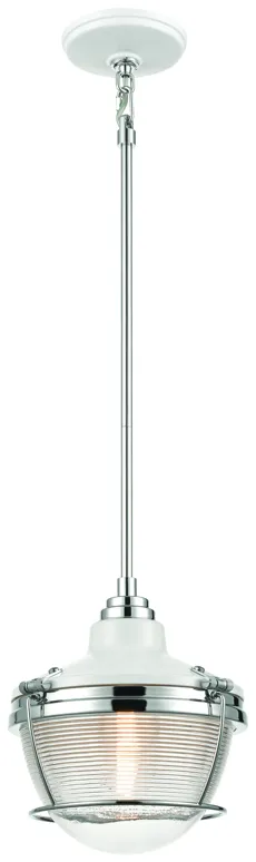 Seaway Passage 10" Wide 1-Light Mini Pendant - Satin Nickel