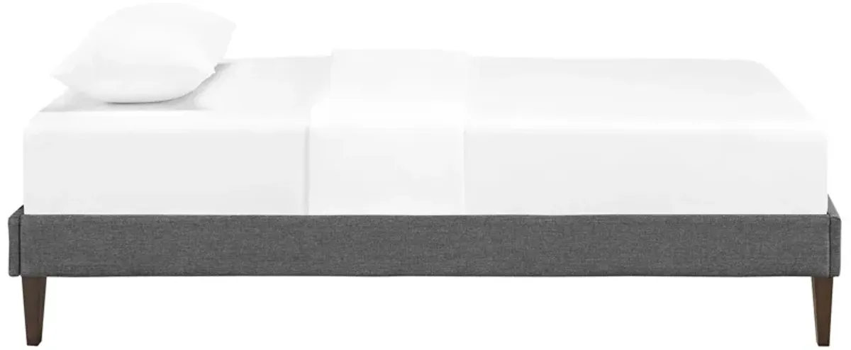 Sharon Fabric Twin Bed Frame with Squared Tapered Legs by Modway