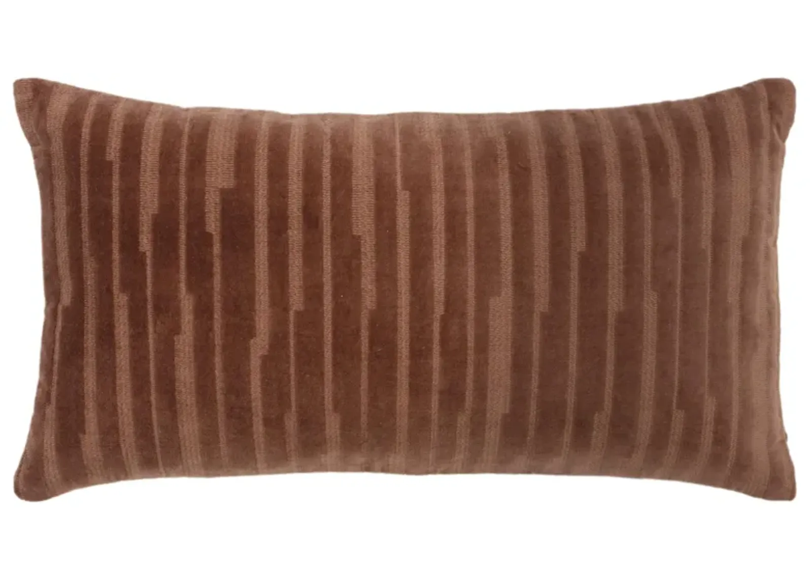 transitional  cocoa brown Pillow