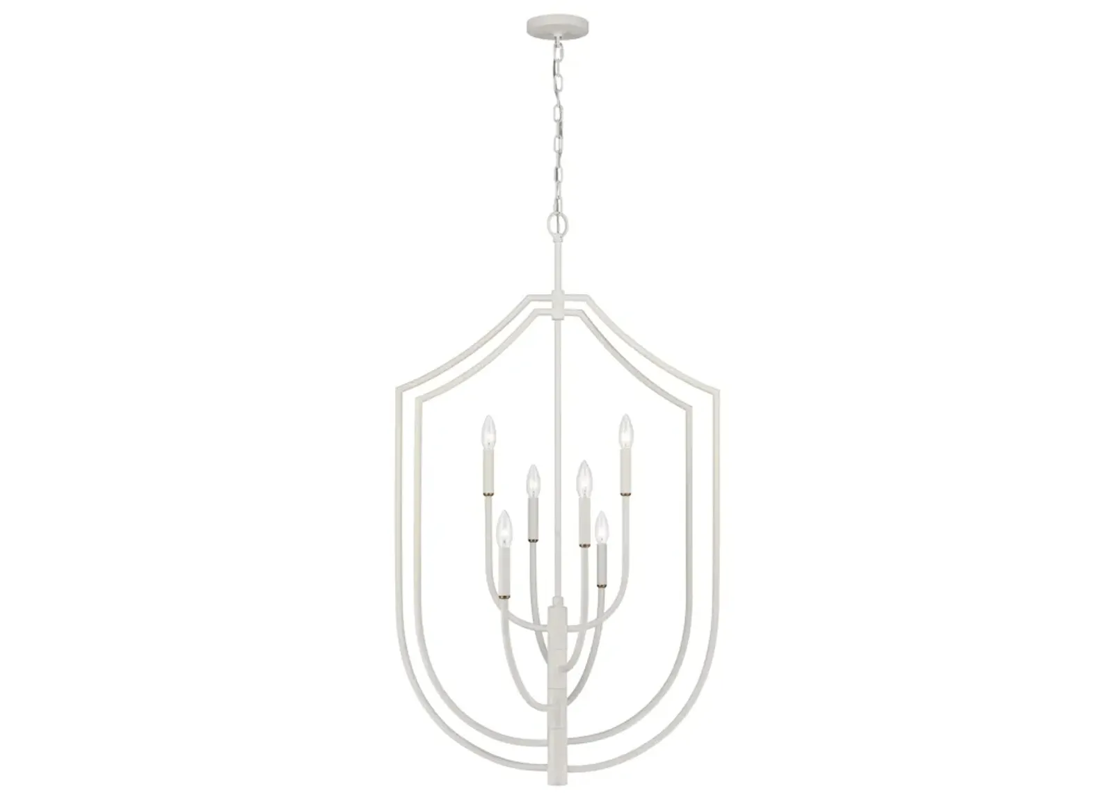 Continuance 26" Wide 6-Light Pendant - White Coral