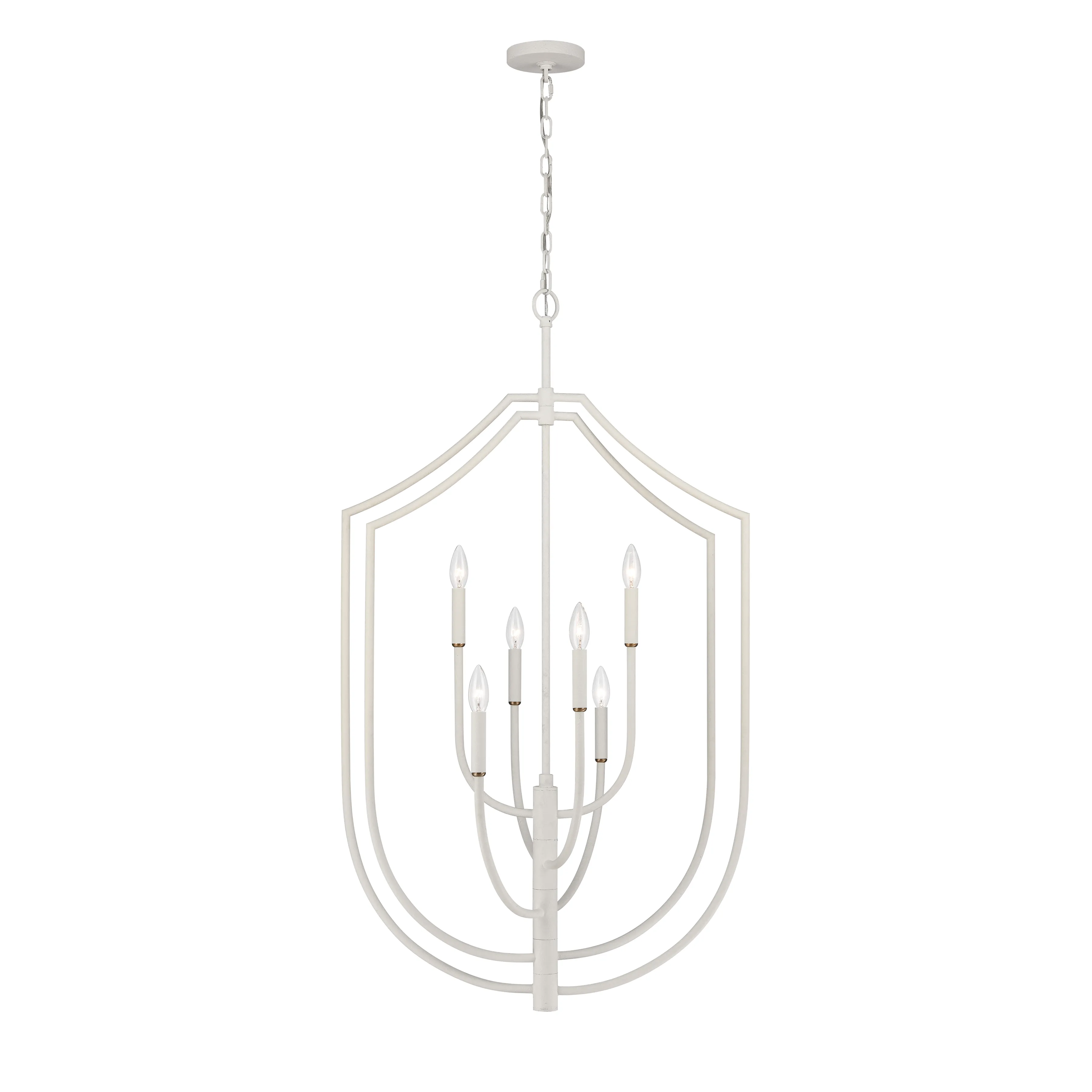 Continuance 26" Wide 6-Light Pendant - White Coral