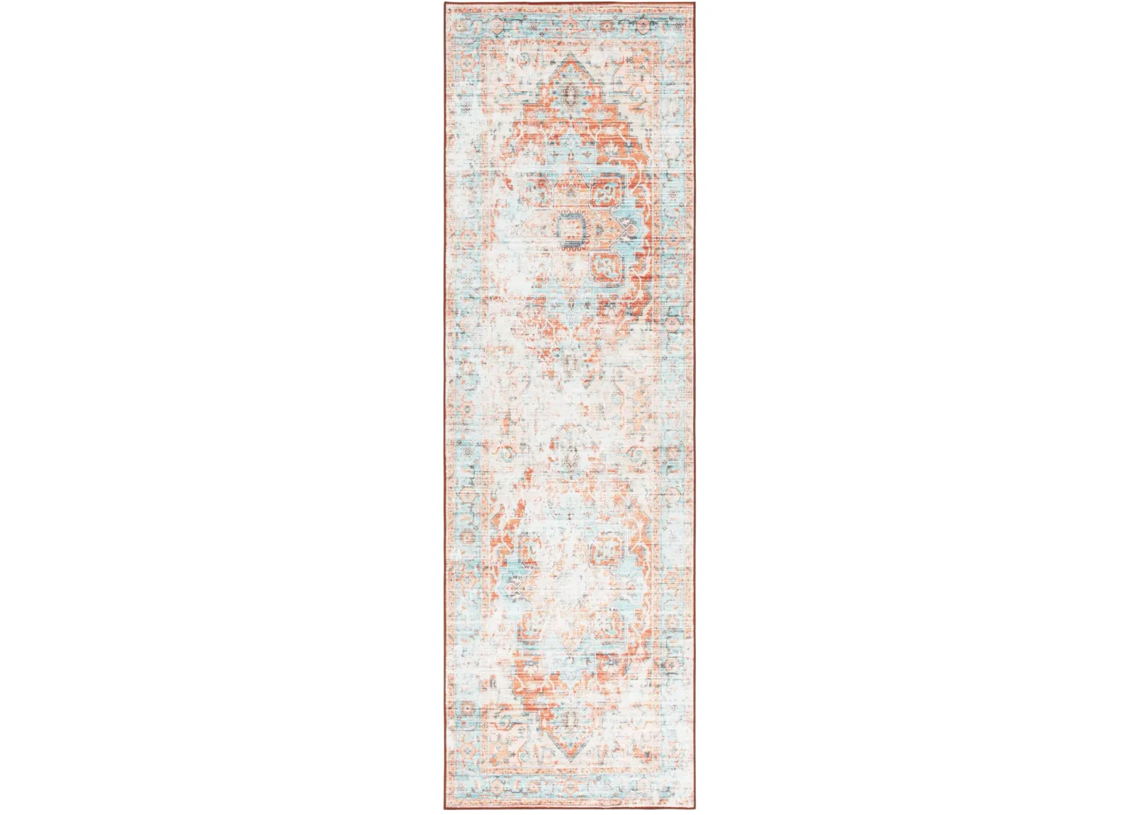 ARIZONA 928 TURQUOISE  2'-6' x 8' Runner Rug