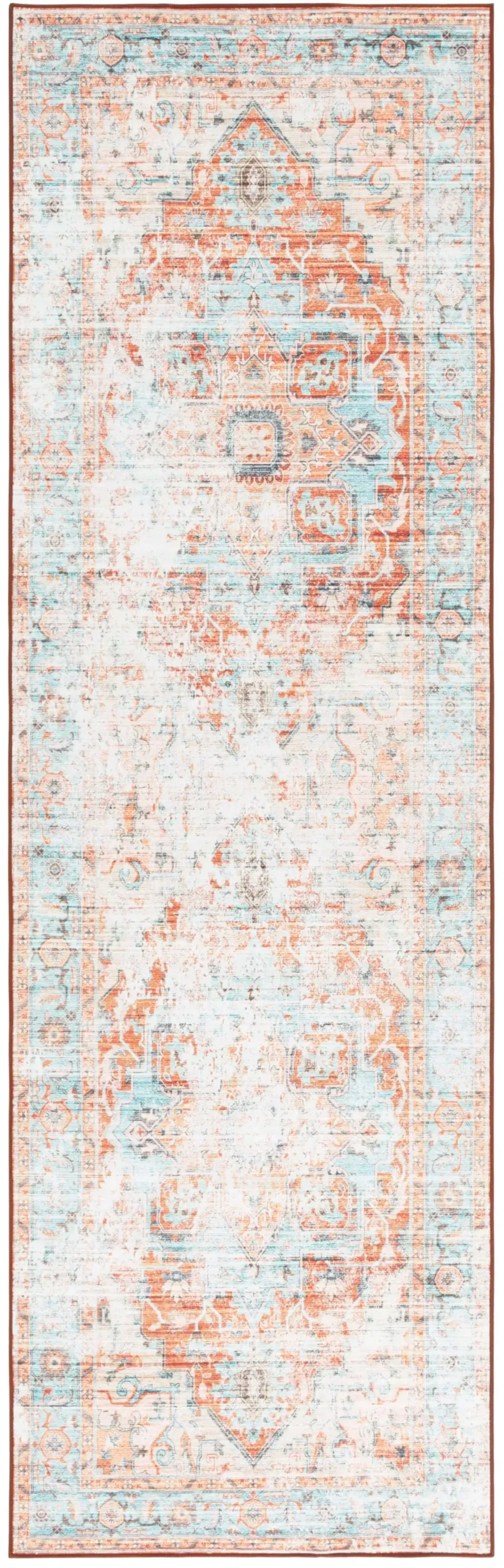 ARIZONA 928 TURQUOISE  2'-6' x 8' Runner Rug