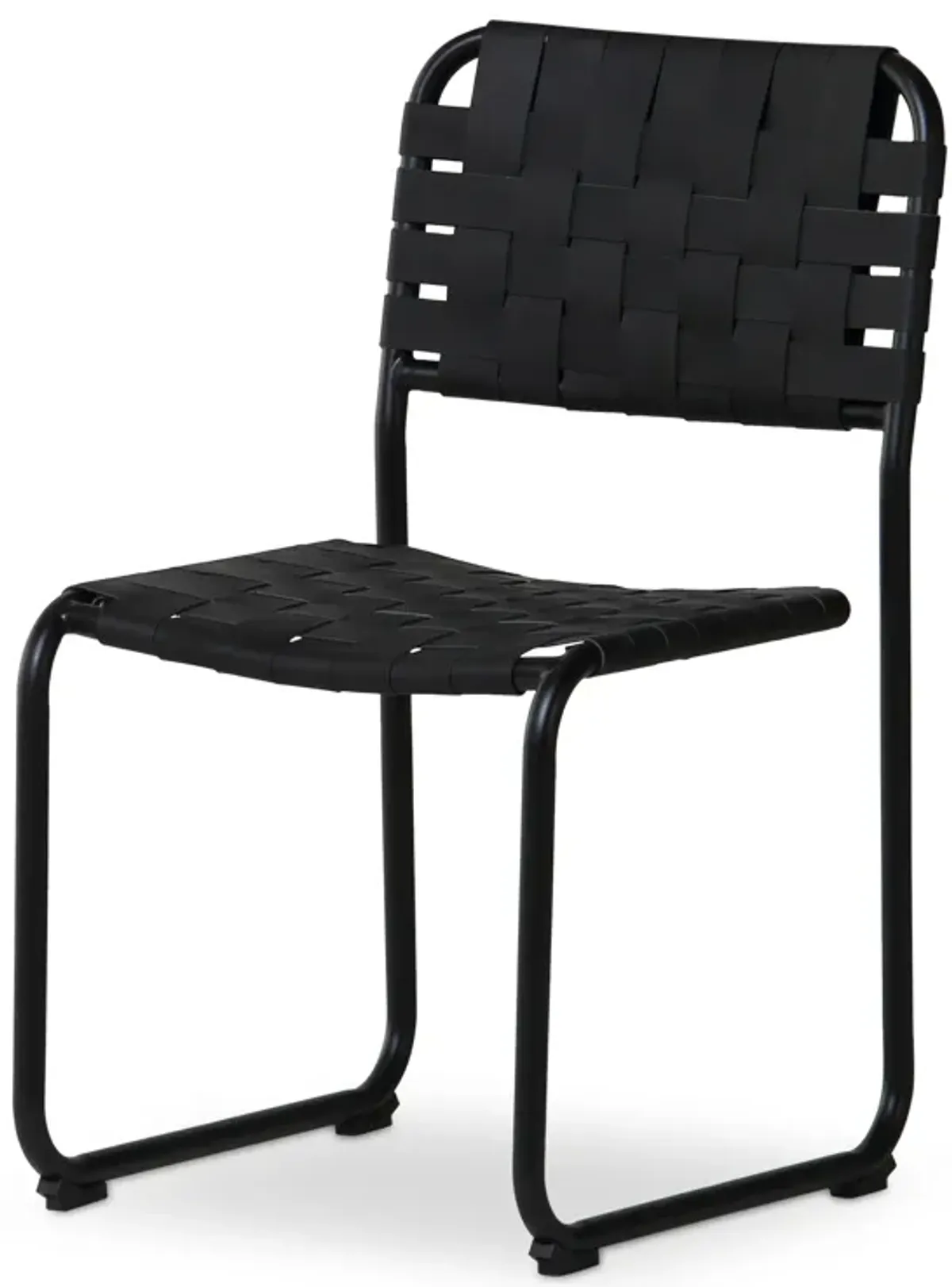 Moma Dining Chair Black Leather- Set Of Two